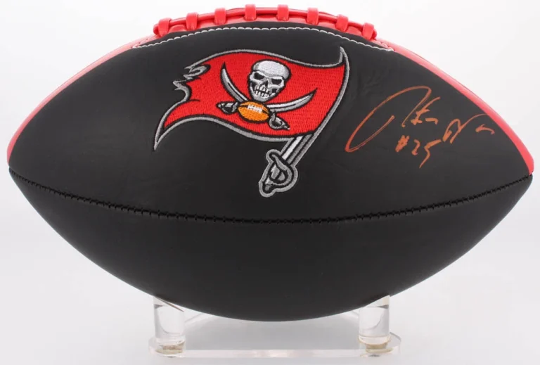 PEYTON BARBER AUTOGRAPHED FOOTBALL (TAMPA BAY BUCCANEERS) - PSA DNA!