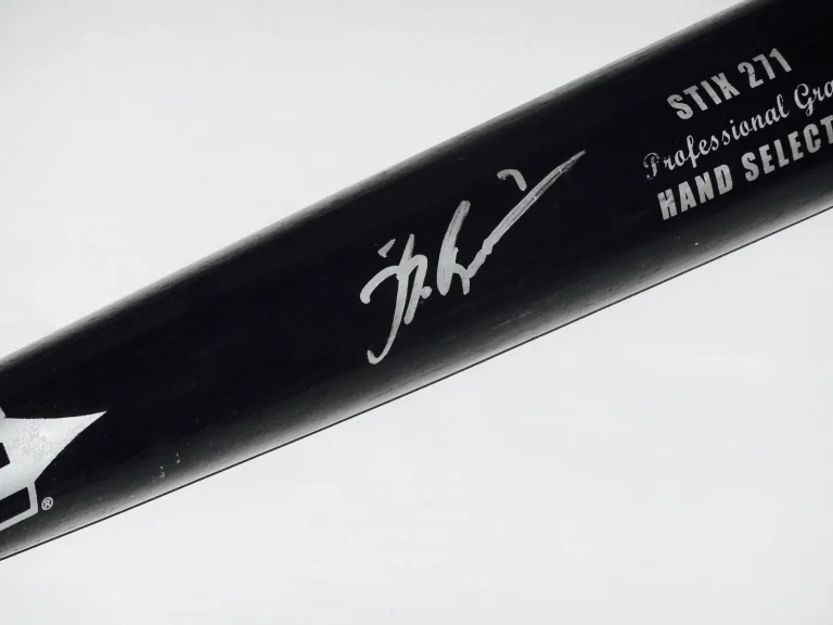 BEN REVERE AUTOGRAPHED BAT (TWINS & PHILLIES) - Spring Training Used Bat!