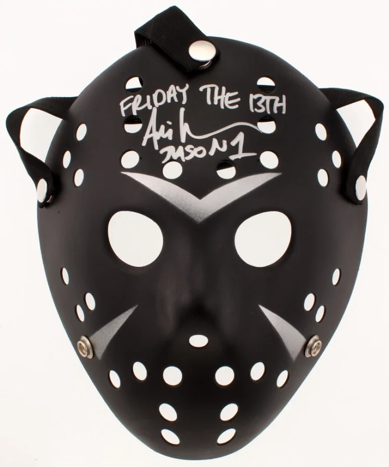 ARI LEHMAN AUTOGRAPHED FRIDAY THE 13TH  MASK (JASON VOORHEES) - W/ PROOF!