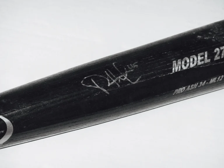 PHIL HUGHES AUTOGRAPHED BAT (NEW YORK YANKEES) - Spring Training Used Bat!