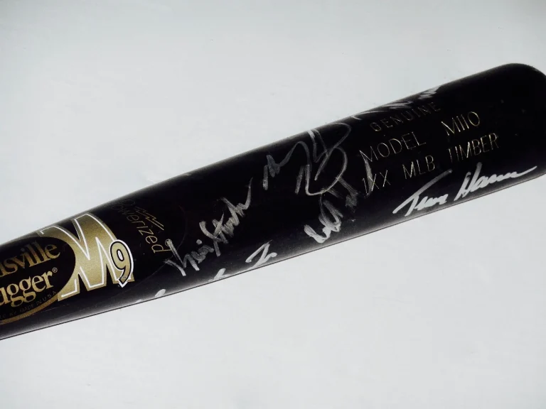 PHILADELPHIA PHILLIES GREATS SIGNED USED BAT (12 SIGS) - Williams, Lieberthal,