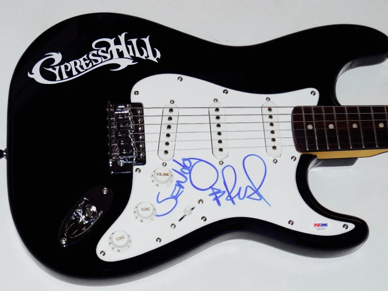 CYPRESS HILL AUTOGRAPHED GUITAR (B-REAL & SEN DOG) - PSA DNA!