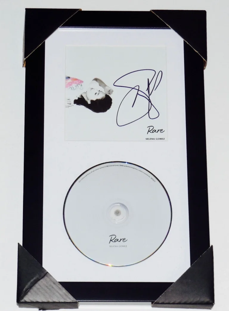 SELENA GOMEZ AUTOGRAPHED RARE CD COVER (FRAMED & MATTED) - W/ COA!