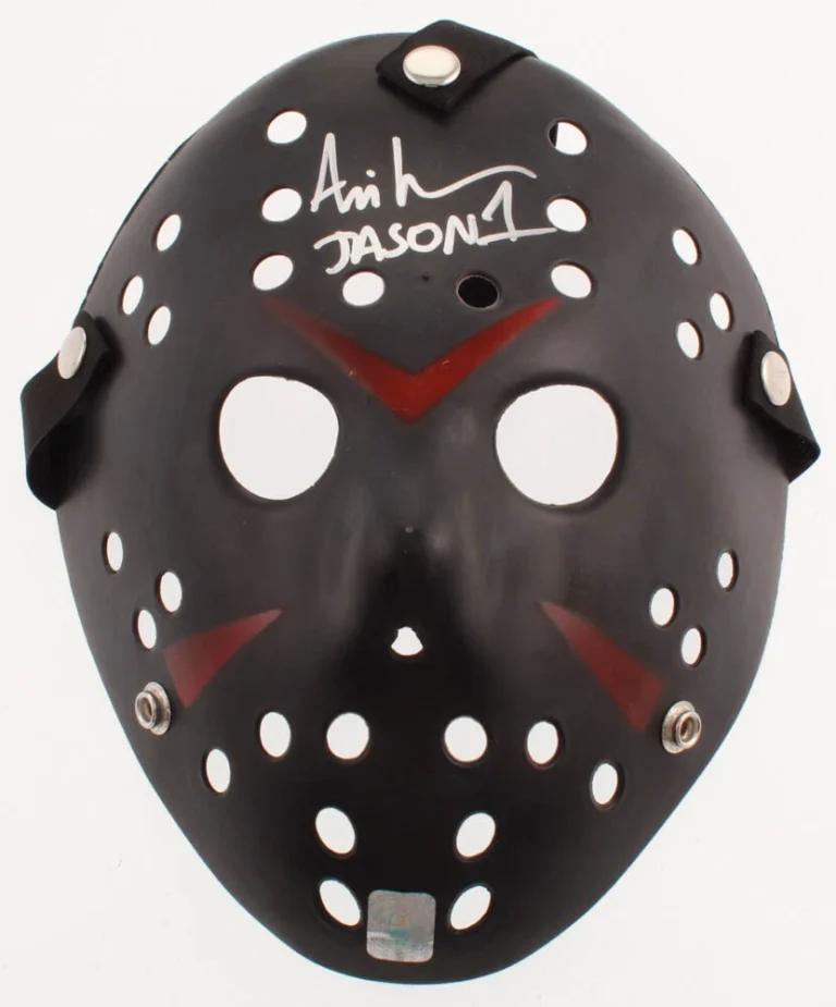 ARI LEHMAN AUTOGRAPHED FRIDAY THE 13TH  MASK (JASON VOORHEES) - W/ PROOF!