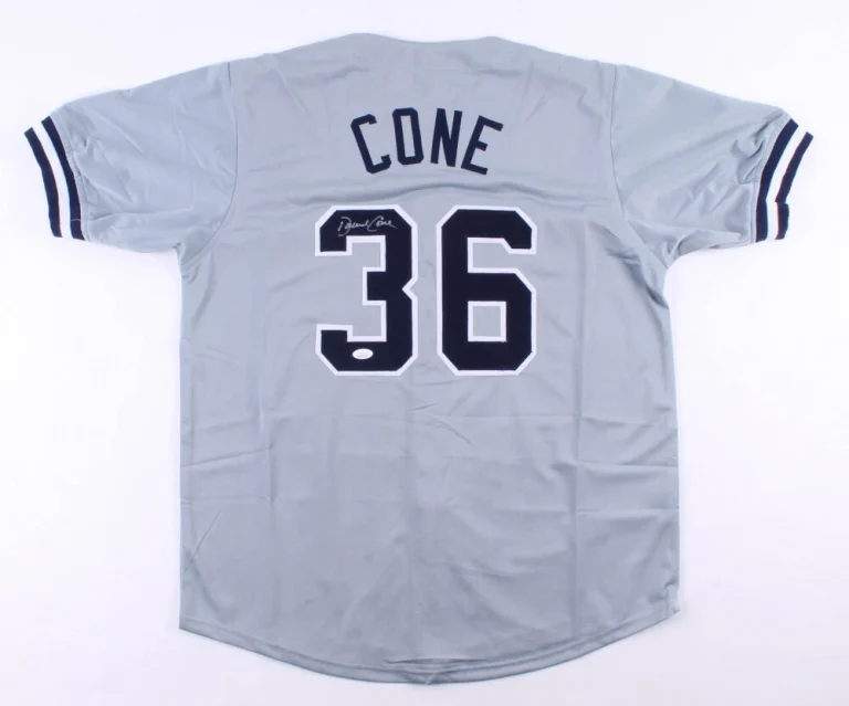 DAVID CONE AUTOGRAPHED CUSTOM JERSEY (NEW YORK YANKEES) - JSA COA!