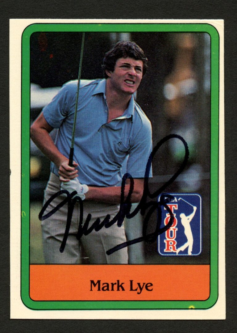Mark Lye #39 signed autograph auto 1981 Donruss Golf Trading Card