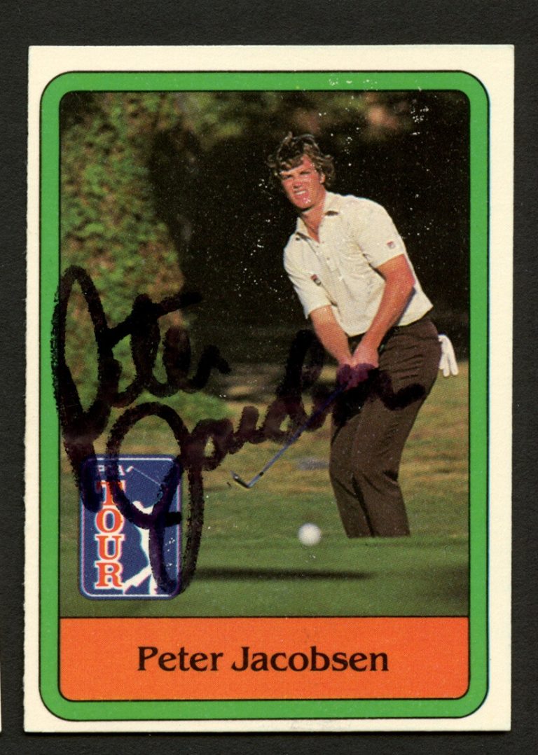 Peter Jacobsen #26 signed autograph auto 1981 Donruss Golf Trading Card