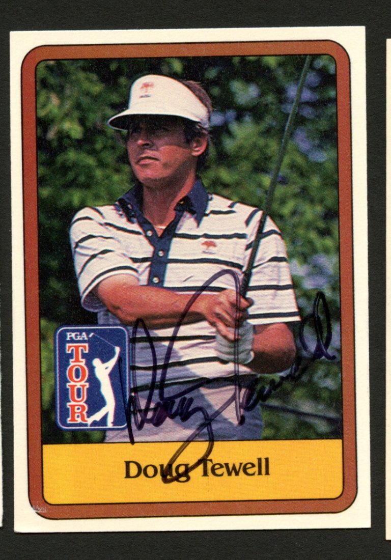 Doug Tewell #17 signed autograph auto 1981 Donruss Golf Trading Card