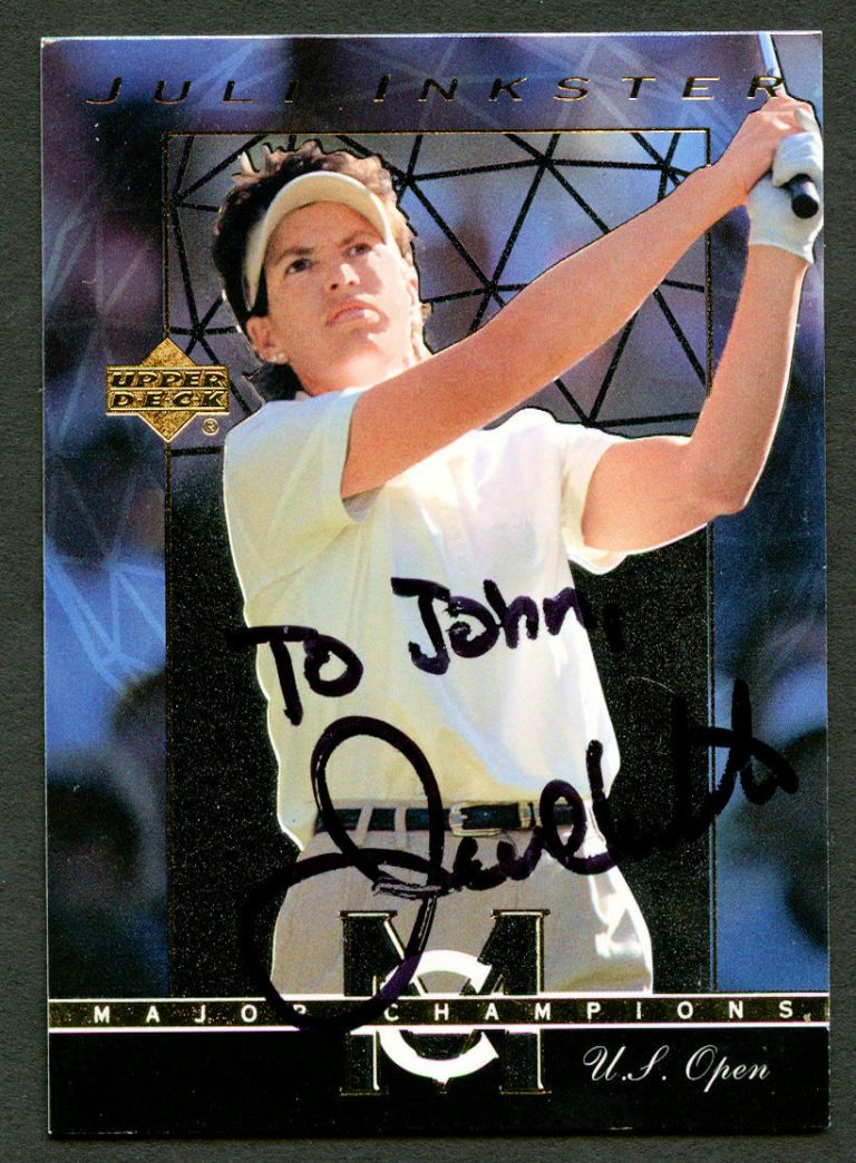 Juli Inkster #MC-31 signed autograph 2003 Upper Deck LPGA Major Champions Card