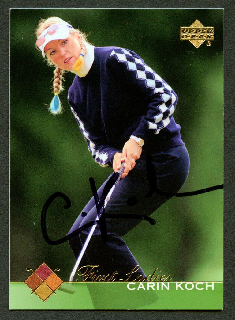 Carin Koch #55 signed autograph auto 2003 Upper Deck LPGA Golf Trading Card