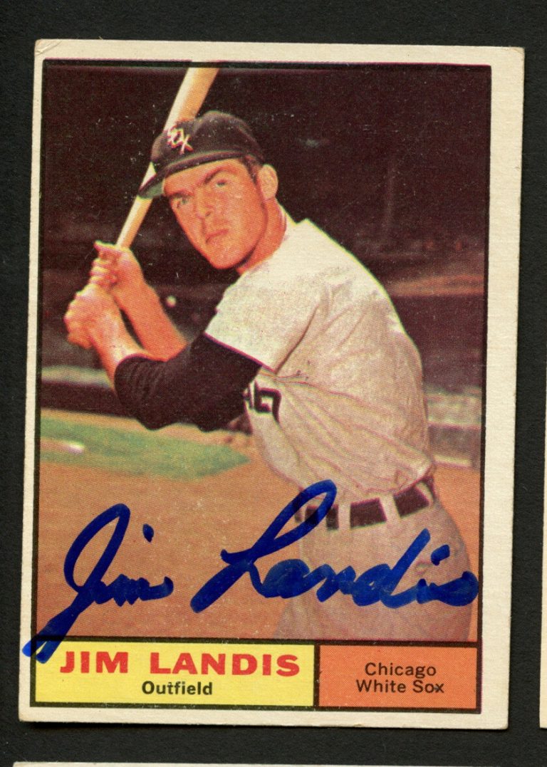 Jim Landis #271 signed autograph auto 1961 Topps Baseball Trading Card
