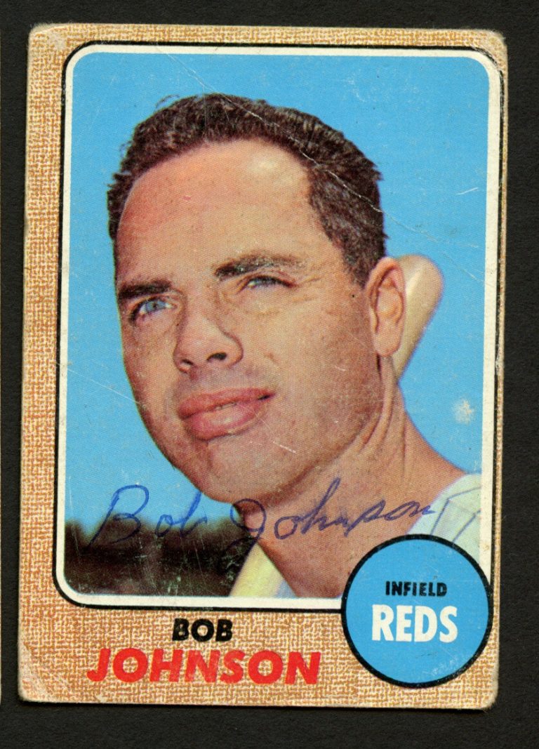 Bob Johnson #338 signed autograph auto 1968 Topps Baseball Trading Card