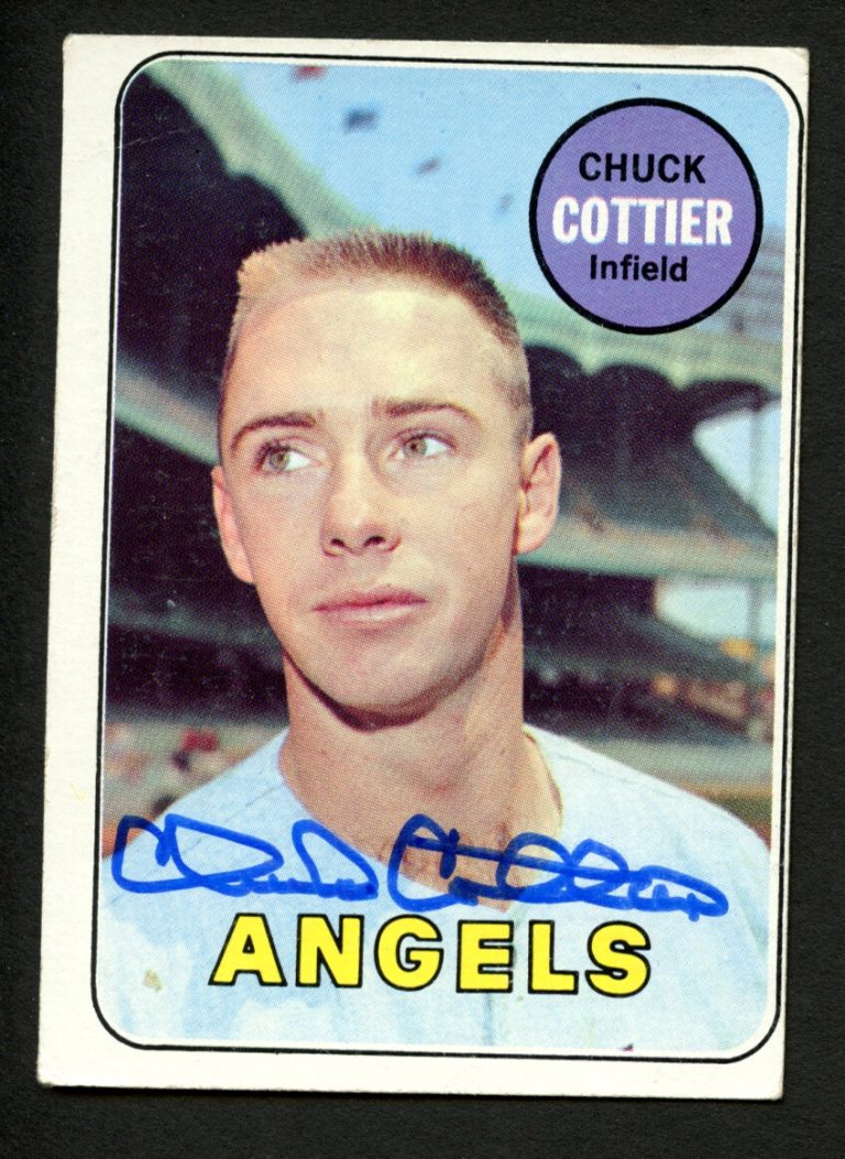 Chuck Cottier #252 signed autograph auto 1969 Topps Baseball Trading Card