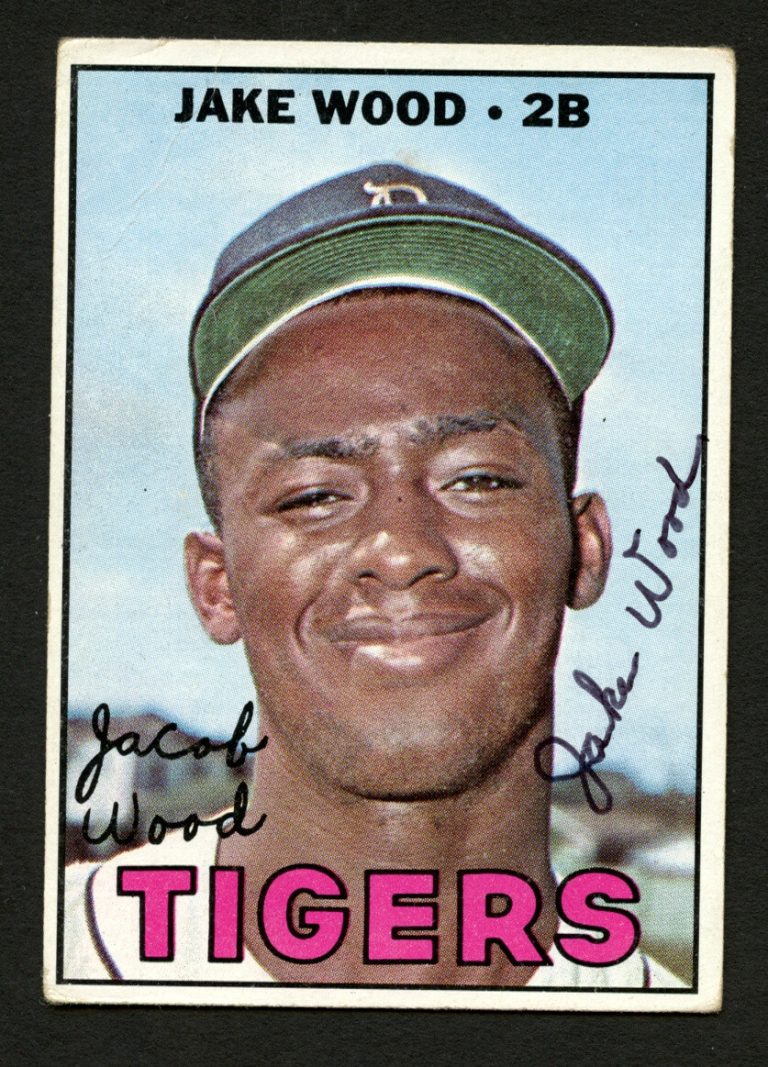 Jake Wood #394 signed autograph auto 1967 Topps Baseball Trading Card