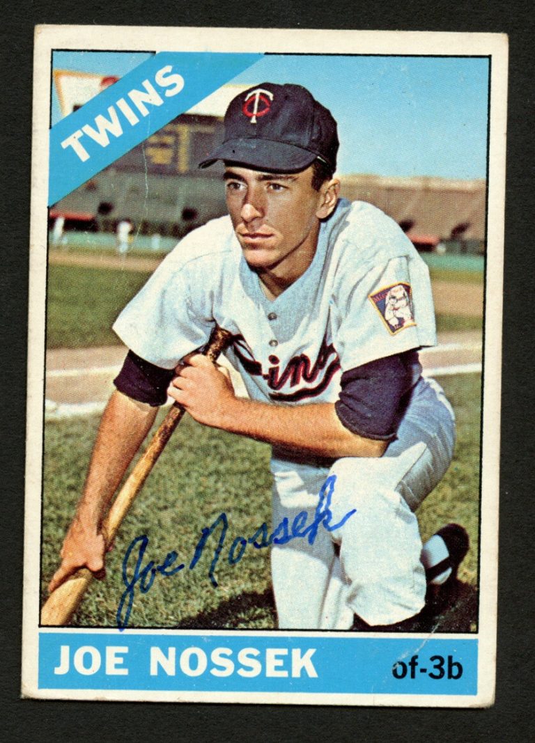 Joe Nossek #22 signed autograph auto 1966 Topps Baseball Trading Card