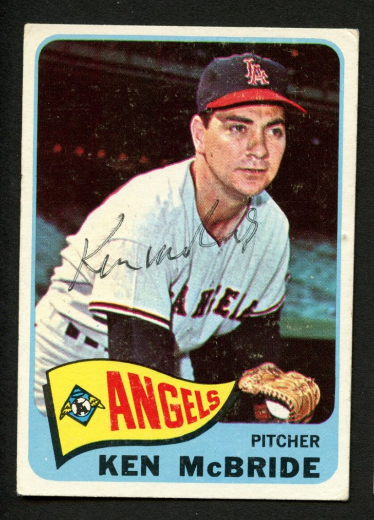 Ken McBride #268 signed autograph auto 1965 Topps Baseball Trading Card