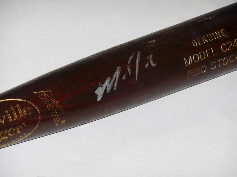MATT DOMINGUEZ AUTOGRAPHED BAT (FLORIDA MARLINS) - Spring Training Used Bat!