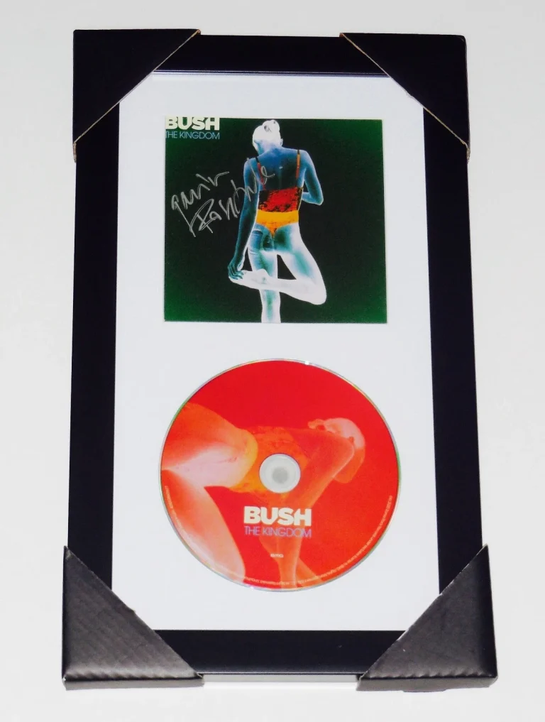 GAVIN ROSSDALE AUTOGRAPHED BUSH THE KINGDOM CD COVER (FRAMED & MATTED) - W/ COA!