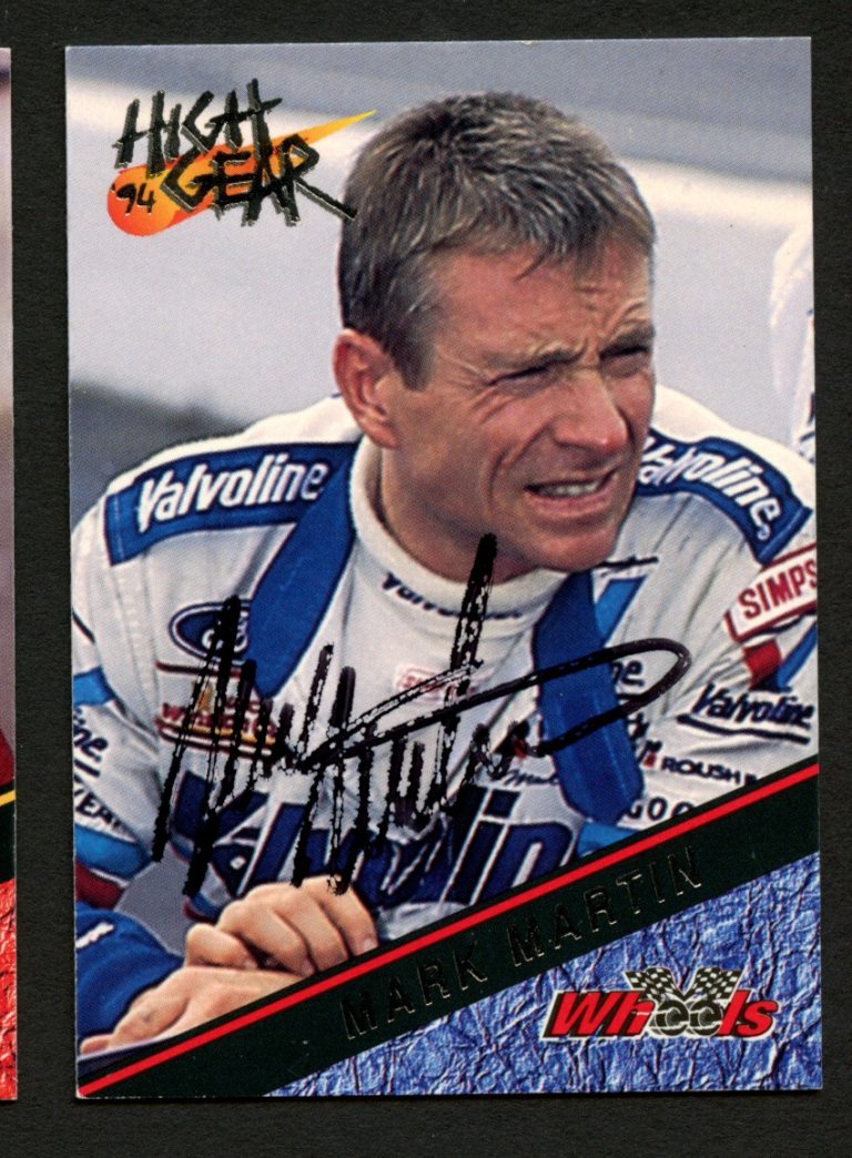 Mark Martin #3 signed autograph auto 1994 Wheels High Gear  NASCAR Trading Card