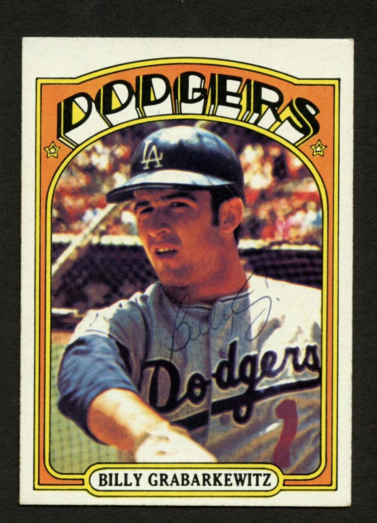 Billy Grabarkewitz #578 signed autograph auto 1972 Topps Baseball Trading Card