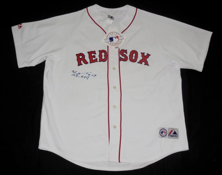 HIDEKI OKAJIMA AUTOGRAPHED JERSEY (BOSTON RED SOX) W/ COA!