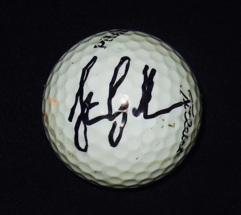 STEPHEN GALLACHER AUTOGRAPHED USED GOLF BALL (PGA) W/ COA!