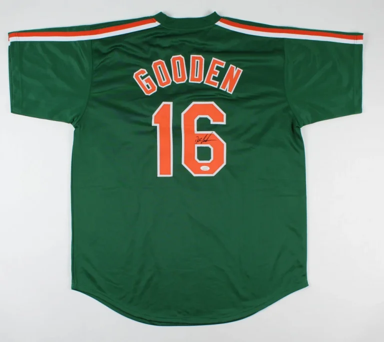 DWIGHT GOODEN AUTOGRAPHED CUSTOM JERSEY (NEW YORK METS) - JSA COA!