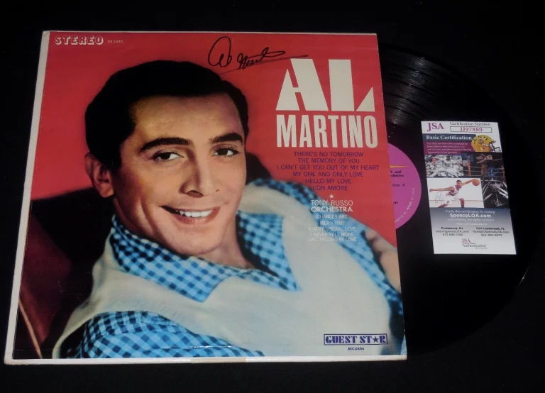AL MARTINO AUTOGRAPHED RECORD ALBUM (AL MARTINO) - JSA COA!
