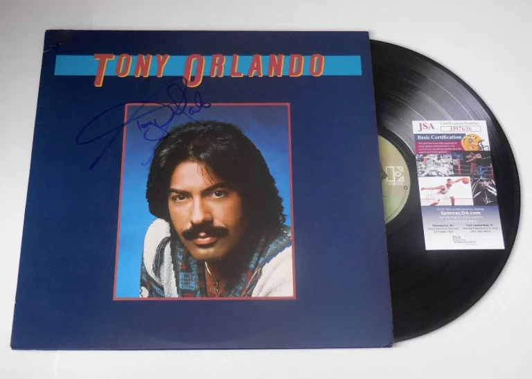 TONY ORLANDO AUTOGRAPHED RECORD ALBUM (TONY ORLANDO) - JSA COA!