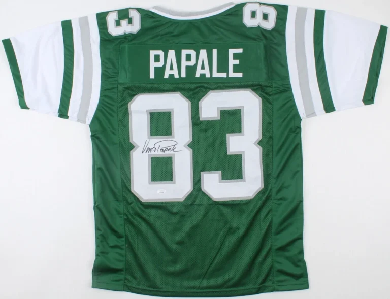 VINCE PAPALE AUTOGRAPHED CUSTOM JERSEY (EAGLES / INVINCIBLE) - JSA COA!