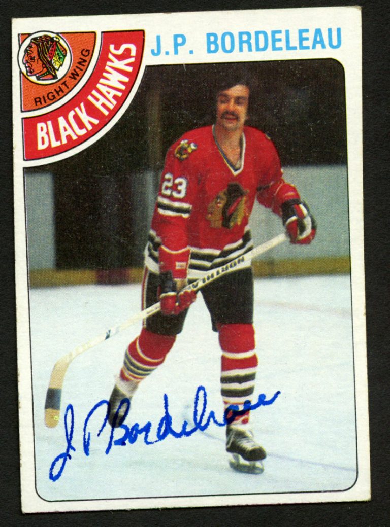 J.P. Bordeleau #101 signed autograph auto 1978-79 Topps Hockey Trading Card