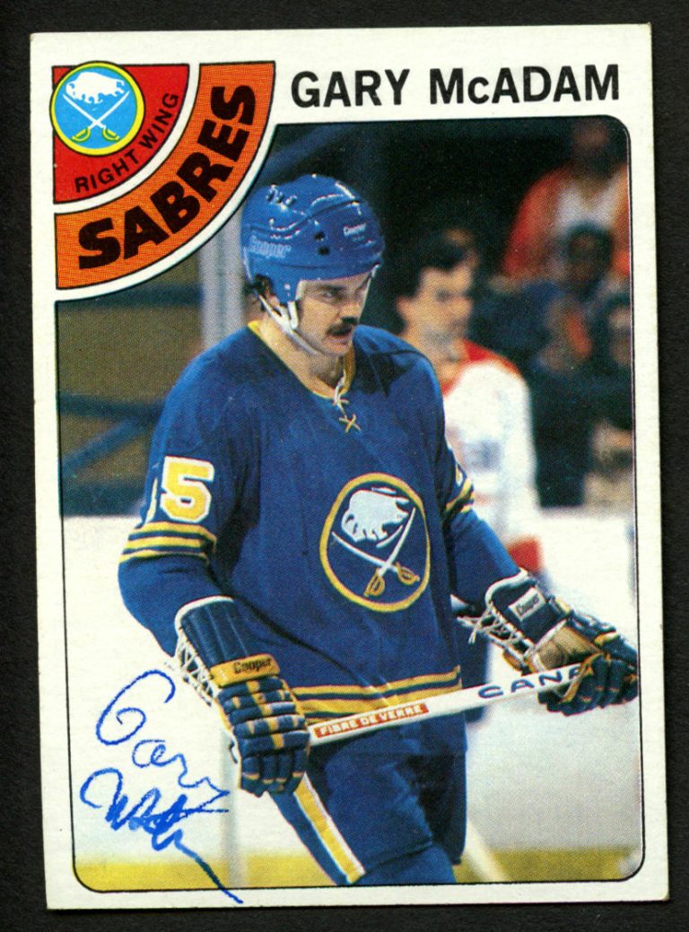 Gary McAdam #42 signed autograph auto 1978-79 Topps Hockey Trading Card