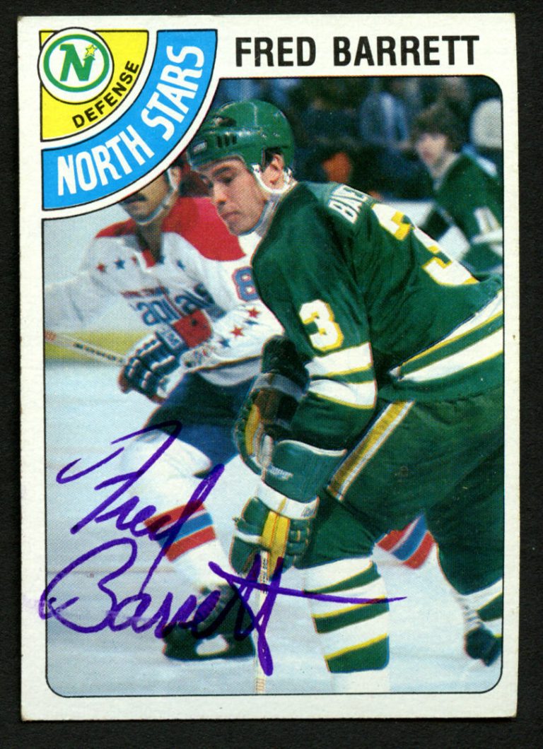 Fred Barrett #185 signed autograph auto 1978-79 Topps Hockey Trading Card