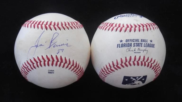 JOSE BERRIOS AUTOGRAPHED GAME USED FSL BASEBALL (TWINS) W/ COA!