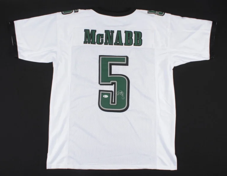 DONOVAN MCNABB AUTOGRAPHED CUSTOM JERSEY (PHILADELPHIA EAGLES) - JSA COA!