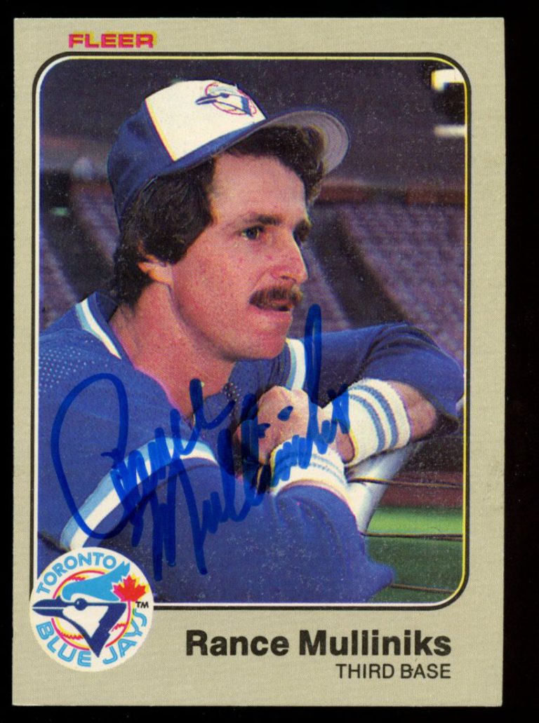 Rance Mulliniks #436 signed autograph auto 1983 Fleer Baseball Trading Card