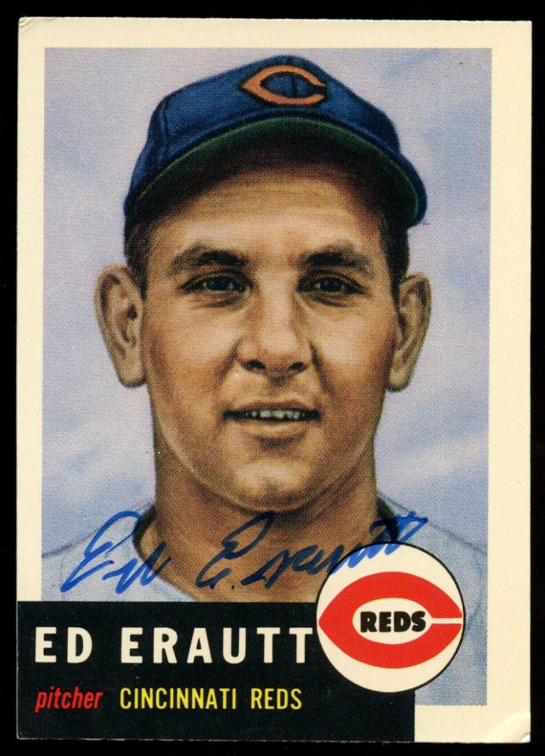 Ed Erautt #226 signed autograph auto 1991 Topps 1953 Archives Baseball Card