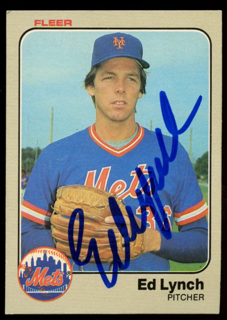 Ed Lynch #549 signed autograph auto 1983 Fleer Baseball Trading Card