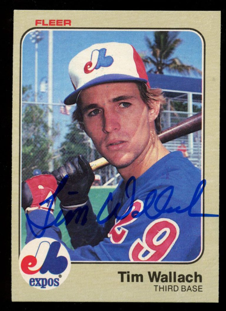 Tim Wallach #299 signed autograph auto 1983 Fleer Baseball Trading Card