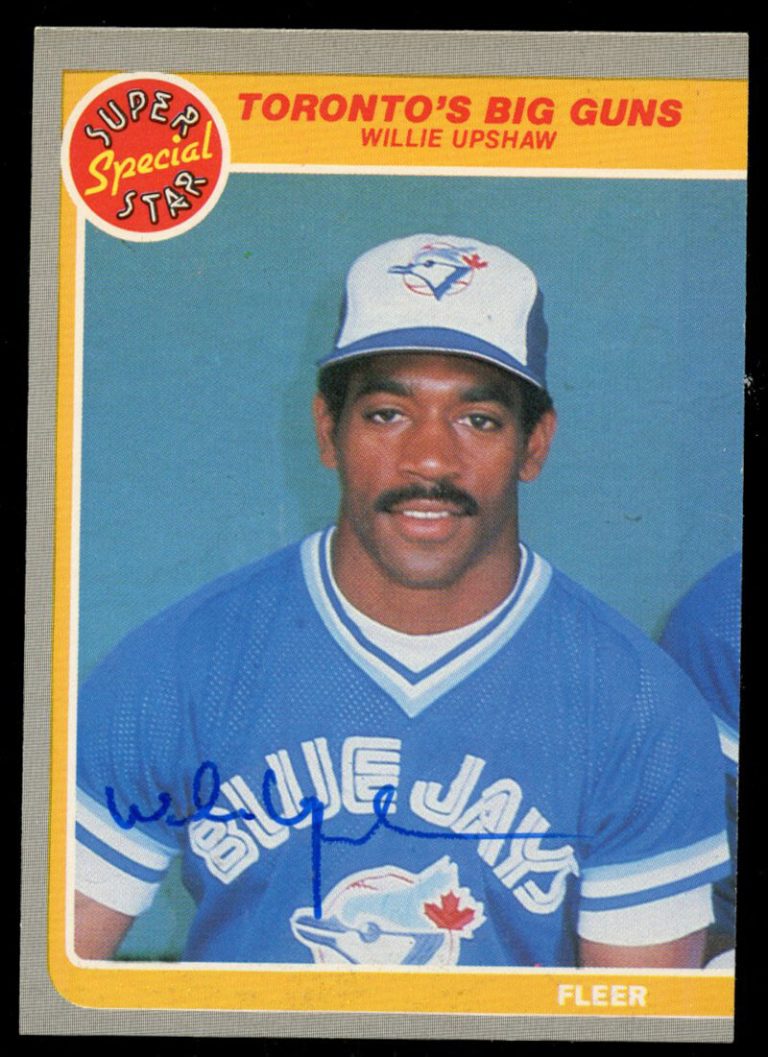 Willie Upshaw #635 signed autograph auto 1985 Fleer Baseball Trading Card