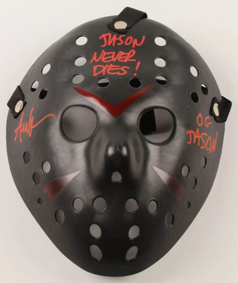ARI LEHMAN AUTOGRAPHED JASON VOORHEES MASK (FRIDAY THE 13TH) - W/ PROOF!