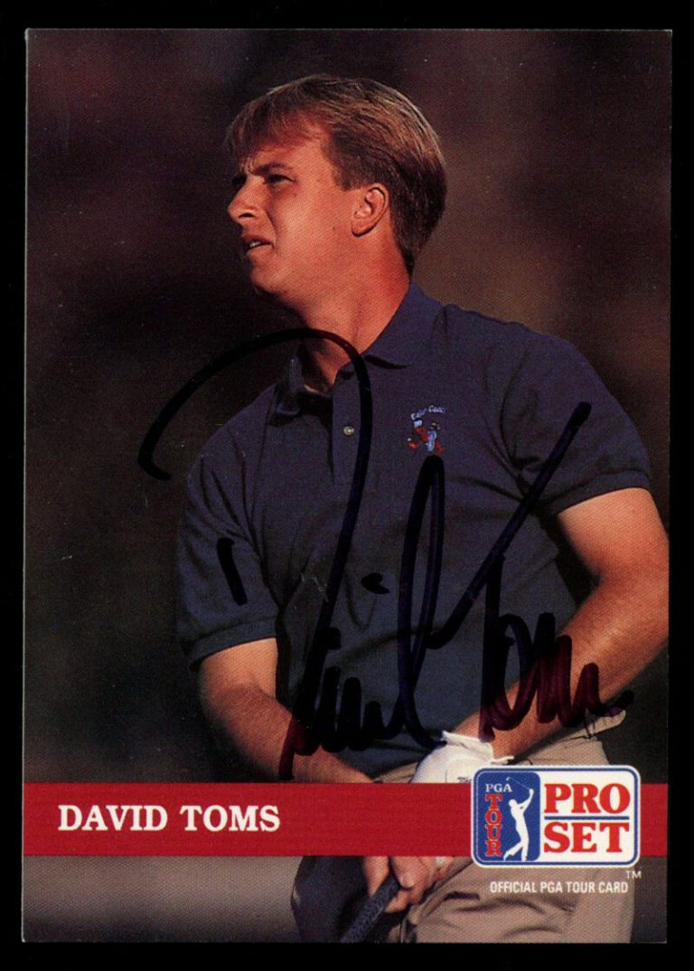 David Toms #156 signed autograph auto 1992 Pro Set Golf Trading Card