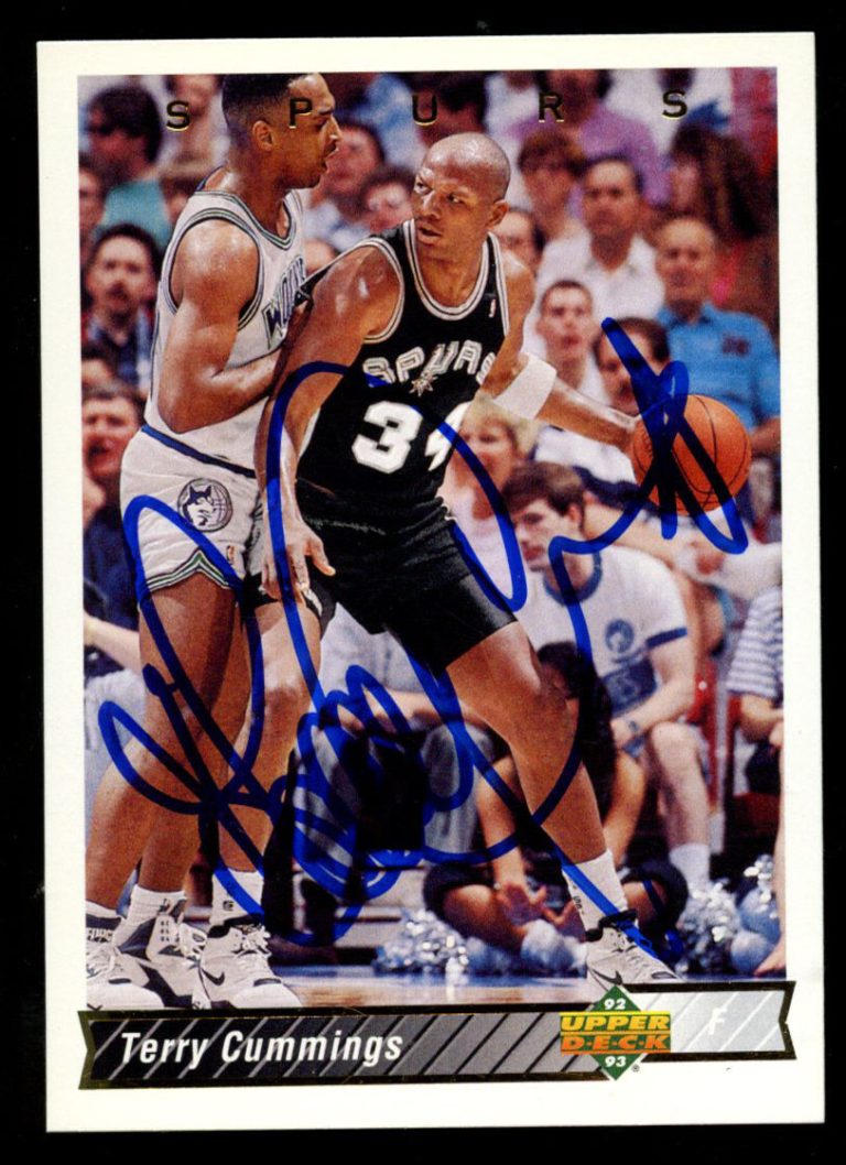 Terry Cummings #168 signed autograph auto 1992-93 Upper Deck Basketball Card