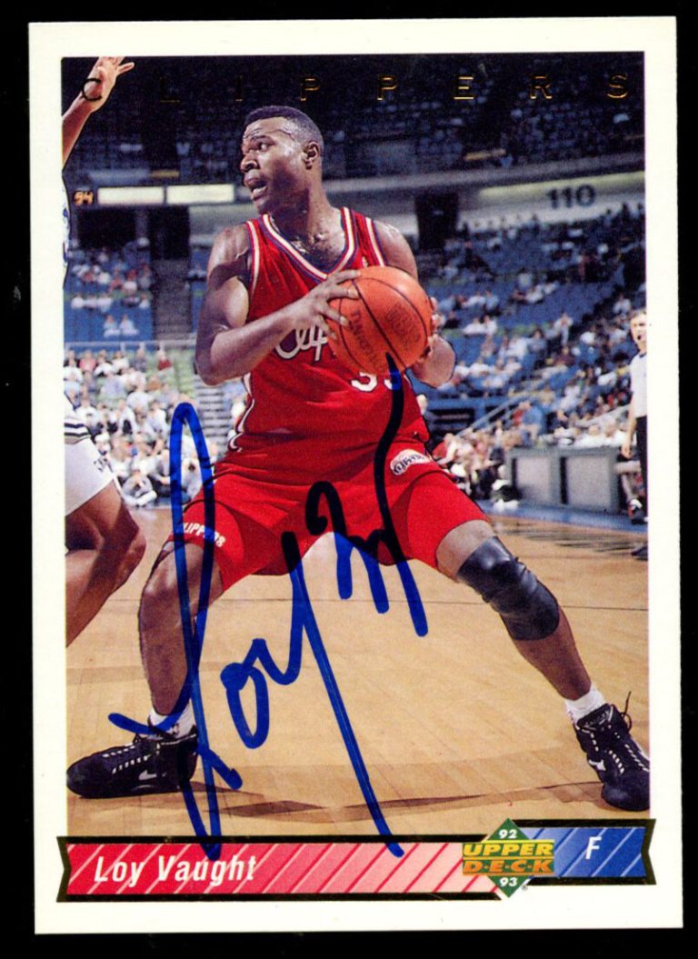 Loy Vaught #251 signed autograph auto 1992-93 Upper Deck Basketball Trading Card