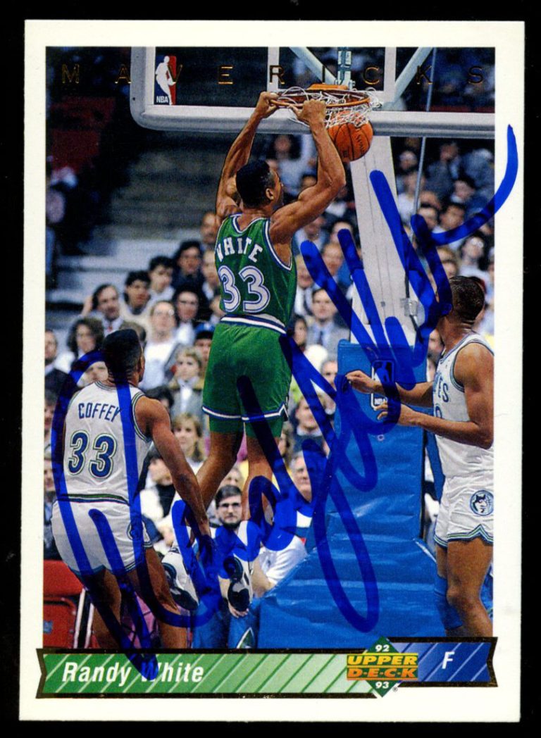 Randy White #34 signed autograph auto 1992-93 Upper Deck Basketball Trading Card