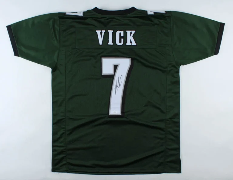 MICHAEL VICK AUTOGRAPHED CUSTOM JERSEY (PHILADELPHIA EAGLES) - JSA COA!