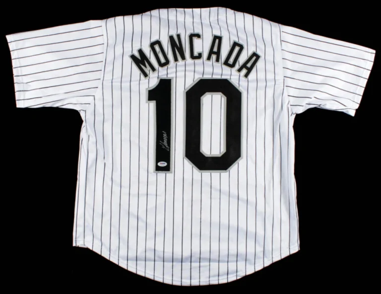 YOAN MONCADA AUTOGRAPHED CUSTOM JERSEY (CHICAGO WHITE SOX) - PSA DNA!