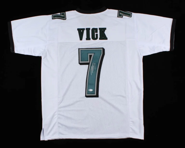 MICHAEL VICK AUTOGRAPHED CUSTOM JERSEY (PHILADELPHIA EAGLES) - BECKETT COA!