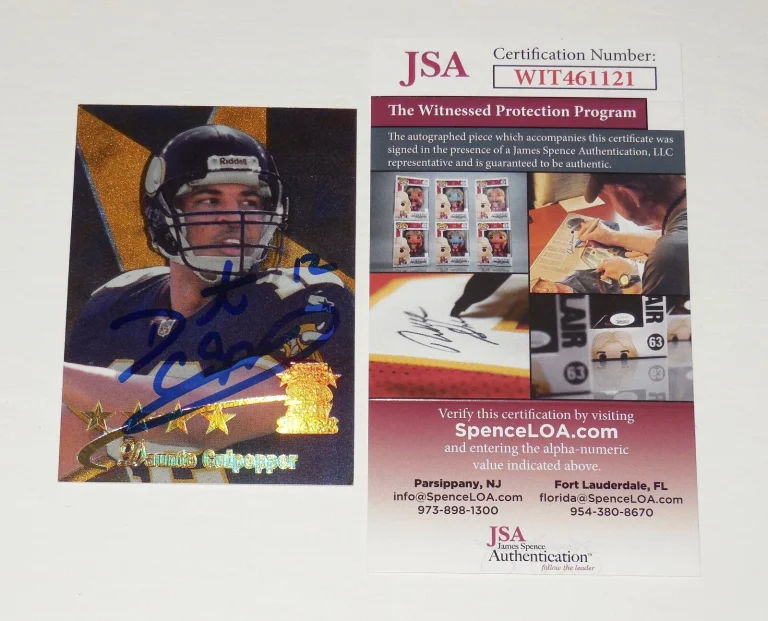 DAUNTE CULPEPPER AUTOGRAPHED 1999 TOPPS STARS #9 ROOKIE CARD (VIKINGS) - JSA COA