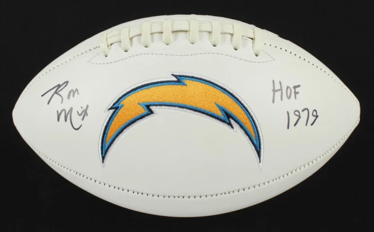 RON MIX AUTOGRAPHED FOOTBALL (SAN DIEGO CHARGERS) - JSA COA!